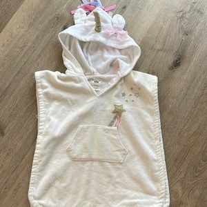 Little girl unicorn cover up